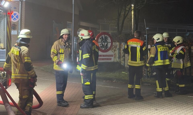 Feuerwehren bei der Übung